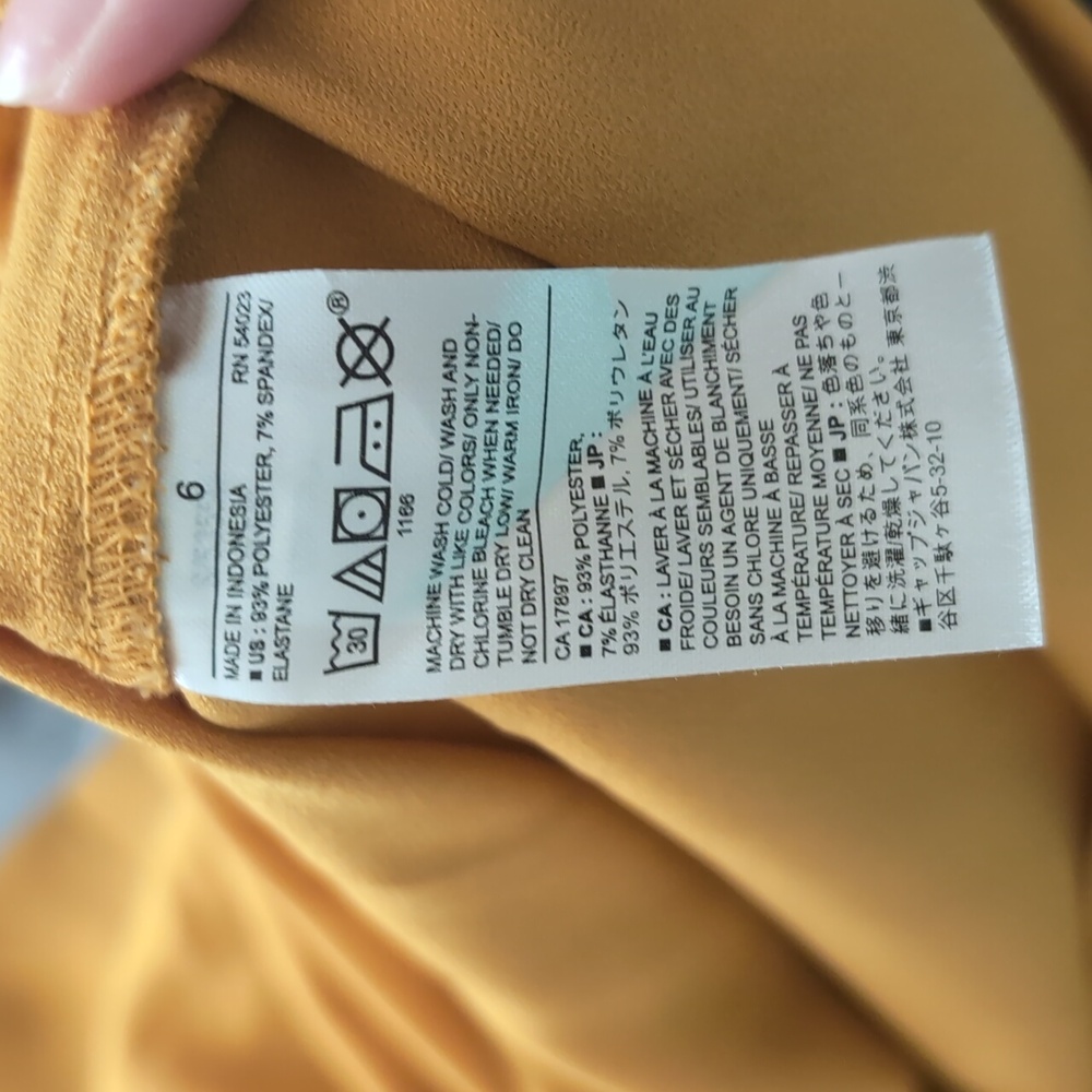 NWOT Mustard Banana Republic Dress Size 6 - Picture 6 of 6